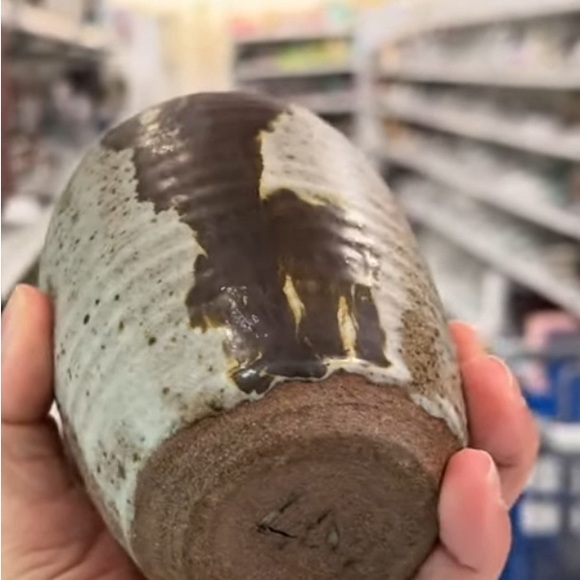 Studio Art Pottery Coffee Mug Cup Hand Made Earth Speckled Clay 12oz Signed Rare - Picture 5 of 12